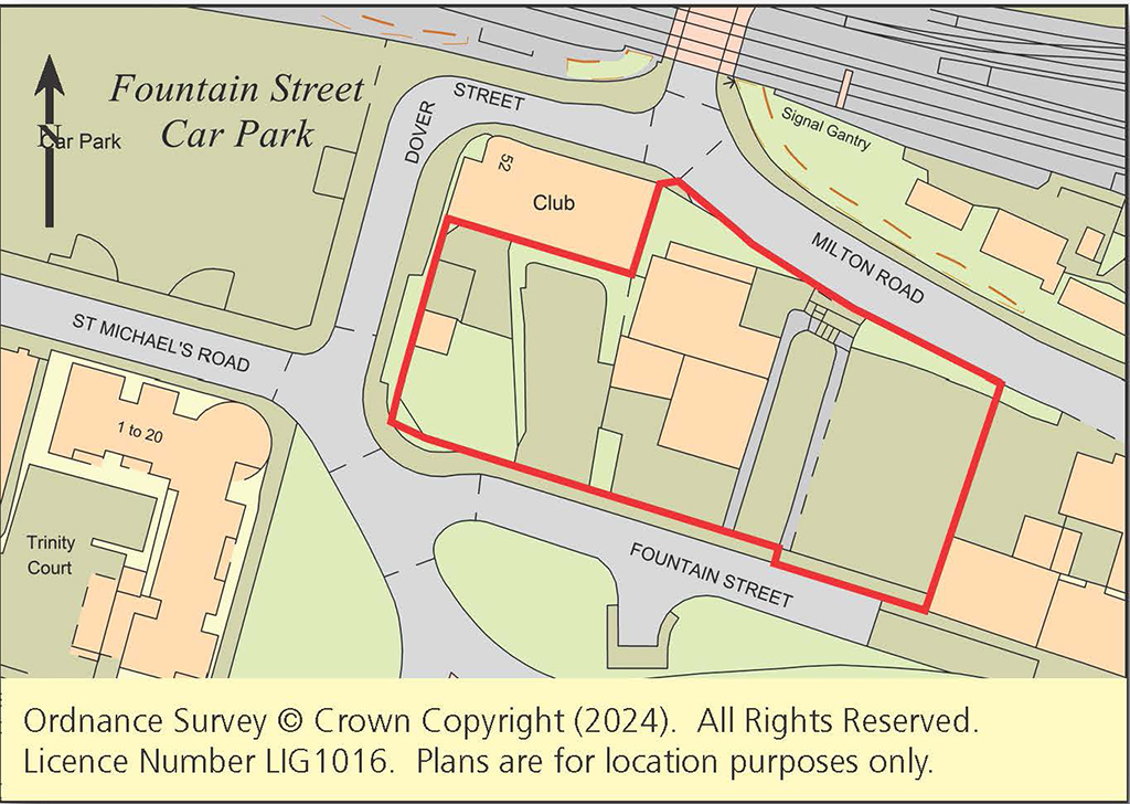 Lot: 54 - 0.58 ACRE TOWN CENTRE FREEHOLD SITE ALLOCATED FOR HOUSING -