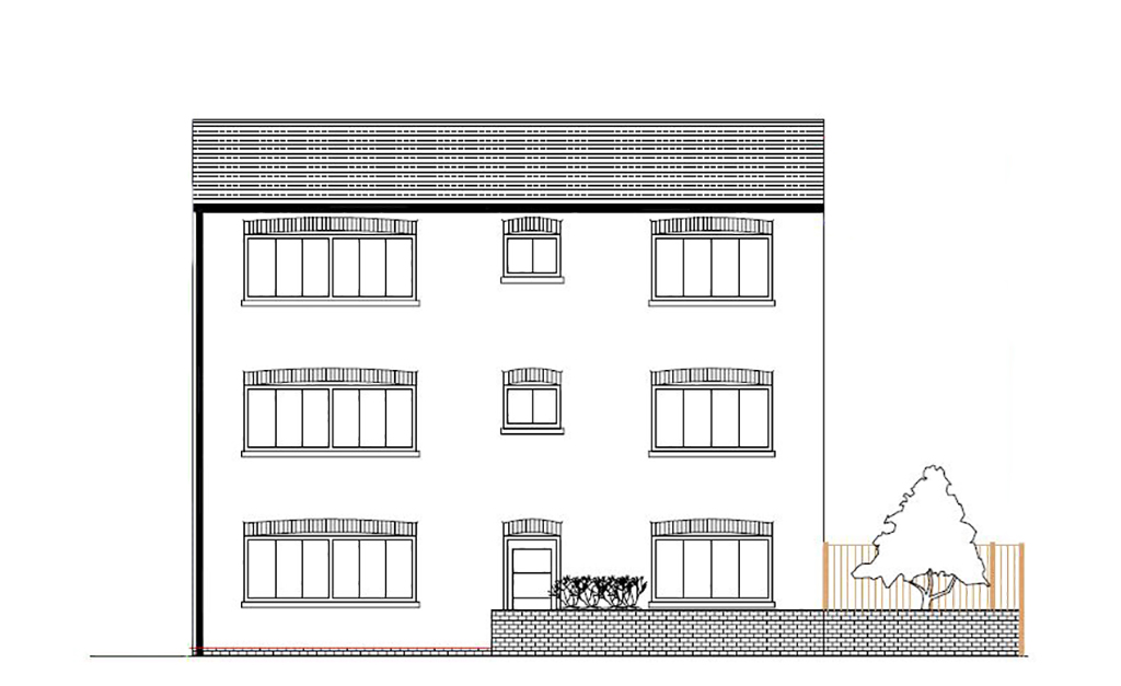Lot: 2 - LAND WITH PLANNING - Proposed front elevation