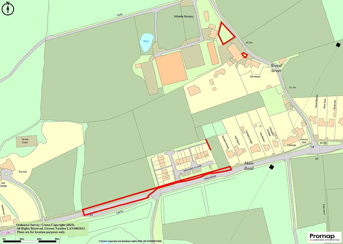 Lot: 51 - FREEHOLD LAND WITH PLANNING FOR TWO COMMERCIAL UNITS, PARKING & LANDSCAPING -