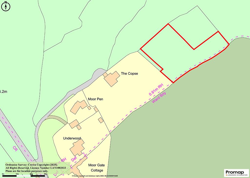 Lot: 54 - APPROXIMATELY 0.66 ACRES PARCEL OF WOODLAND - Promap plan