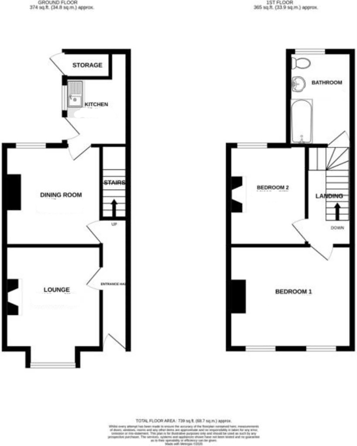 Lot: 80 - MID-TERRACE HOUSE FOR REFURBISHMENT -