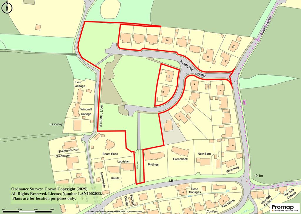 Lot: 7 - OVER THREE ACRES OF LAND WITH PLANNING FOR 15 DETACHED BUNGALOWS IN A POPULAR LOCATION - Plan