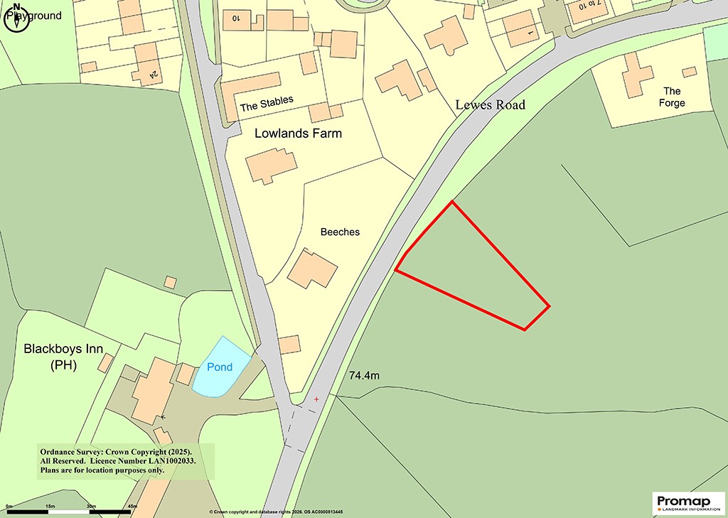 Lot: 74 - 0.29 ACRES OF FREEHOLD BROWNFIELD LAND IN A VILLAGE SETTING - Site Plan