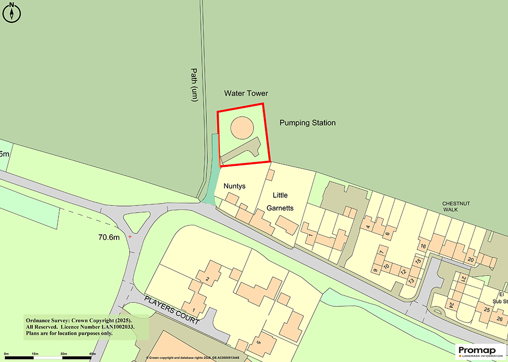 Lot: 36 - FREEHOLD DISUSED WATER TOWER AND TELEPHONE MAST INVESTMENT WITH PLANNING PERMISSION FOR TWO HOUSES - 