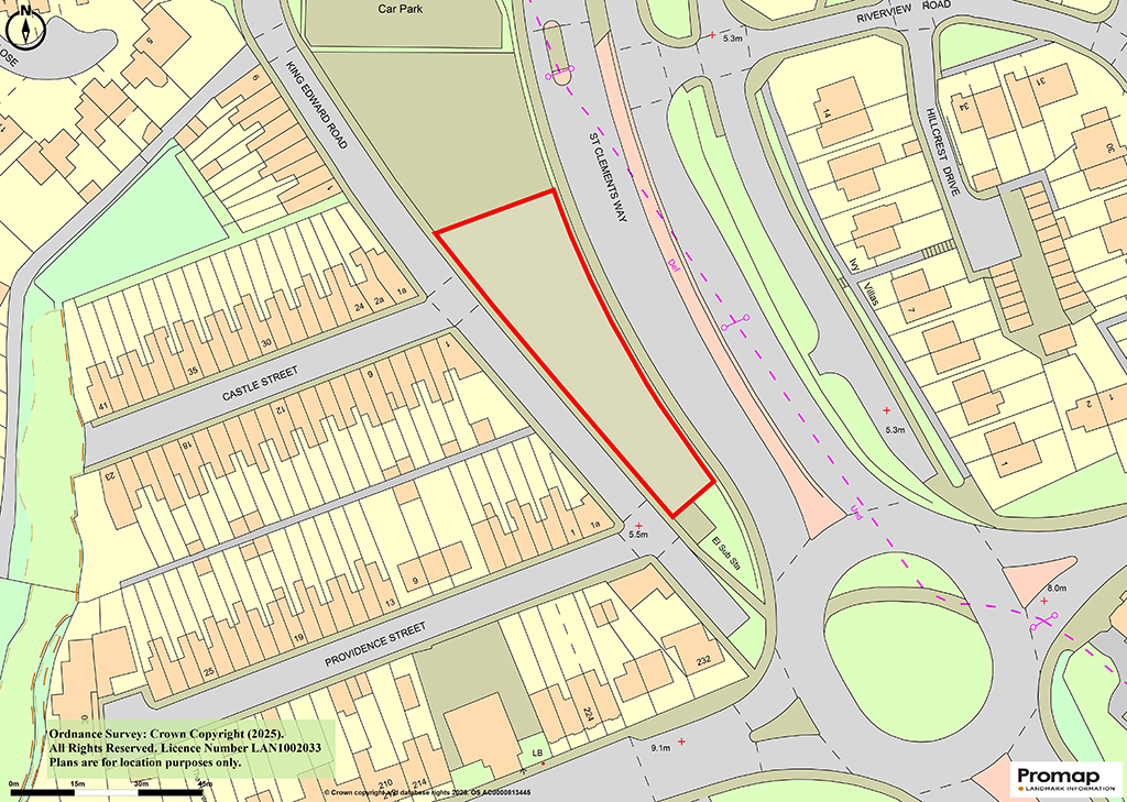 Lot: 24 - OPEN YARD AND LAND OFF KING EDWARD ROAD WITH POTENTIAL -