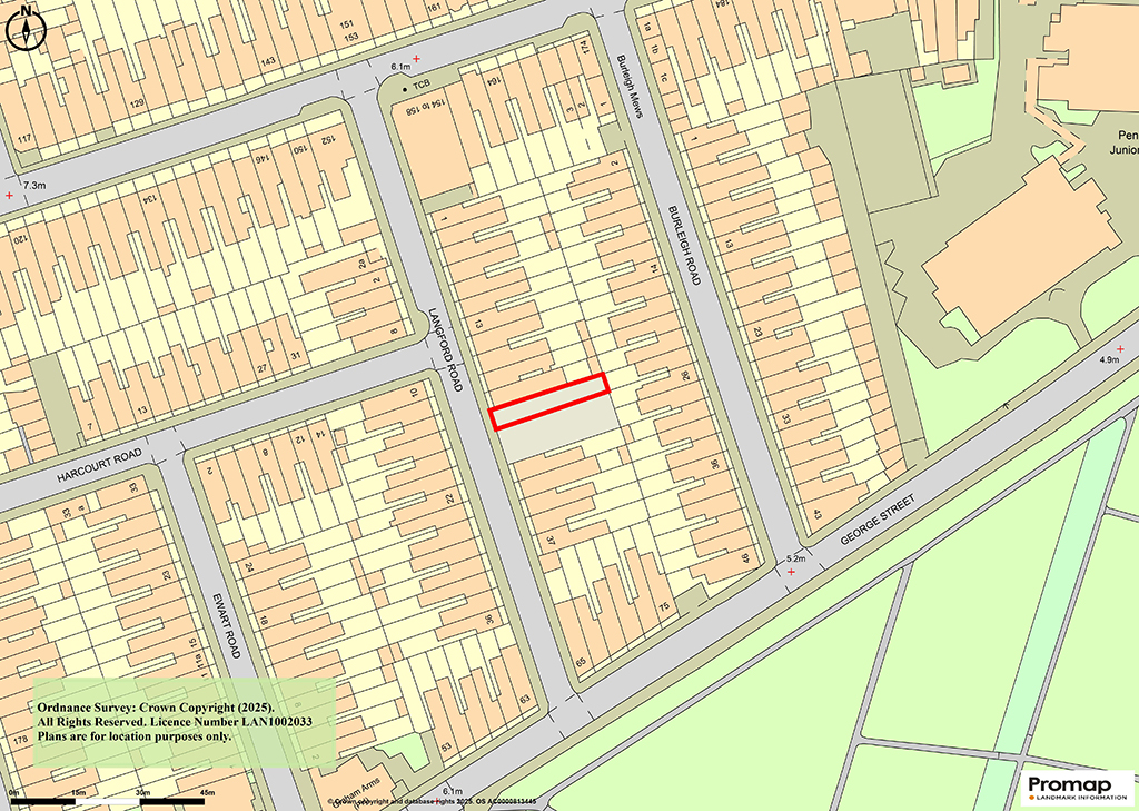 Lot: 54 - SITE OF DEMOLISHED HOUSE FOR REDEVELOPMENT - Plan showing location