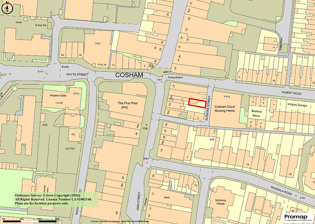 Lot: 30 - LAND AND BUILDING WITH IMPLEMENTED PLANNING PERMISSION FOR THREE FLATS - Location Plan
