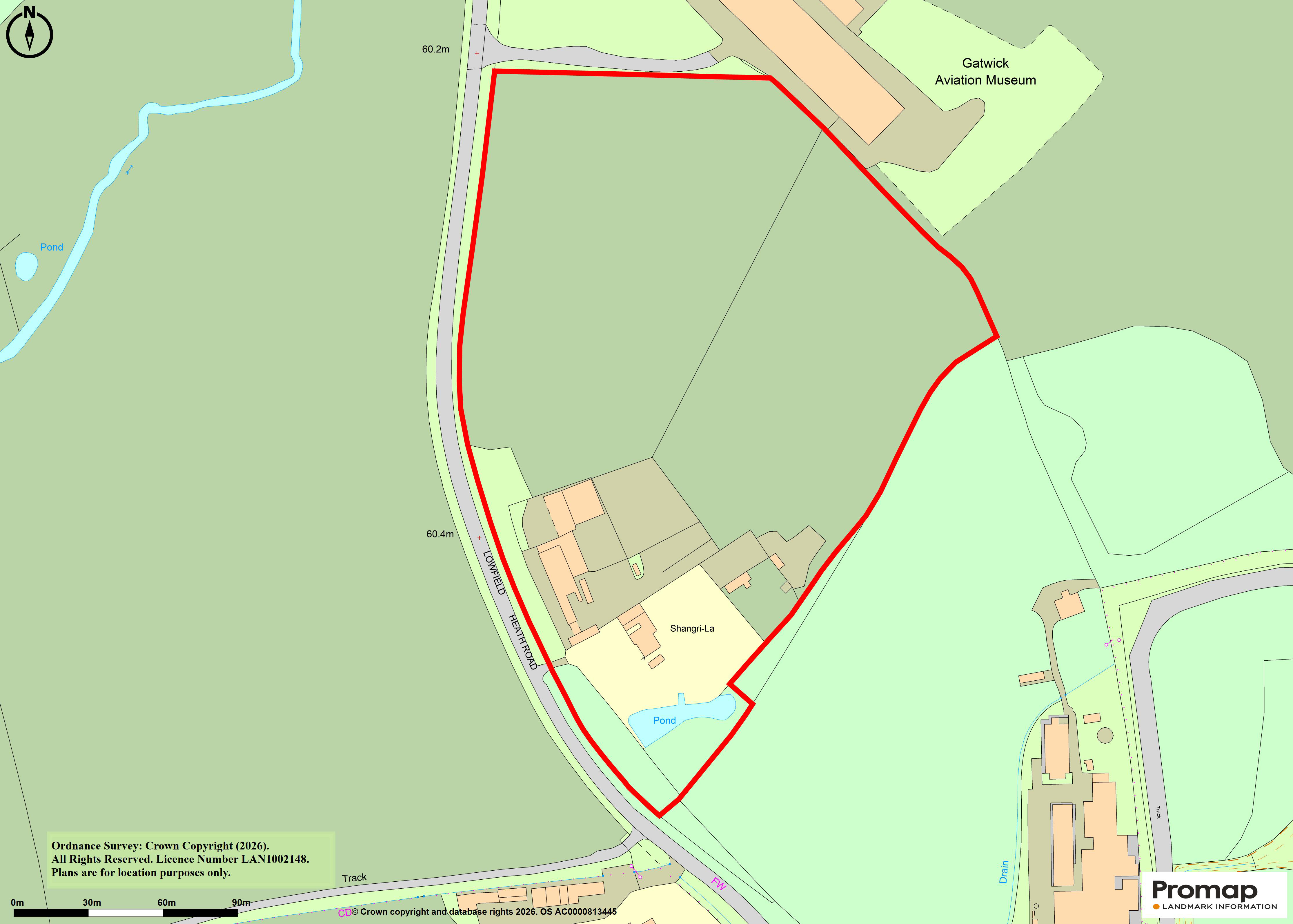Lot: 68 - MIXED USE SITE WITH PLANNING COMPRISING TEN ACRES ADJACENT GATWICK AIRPORT -