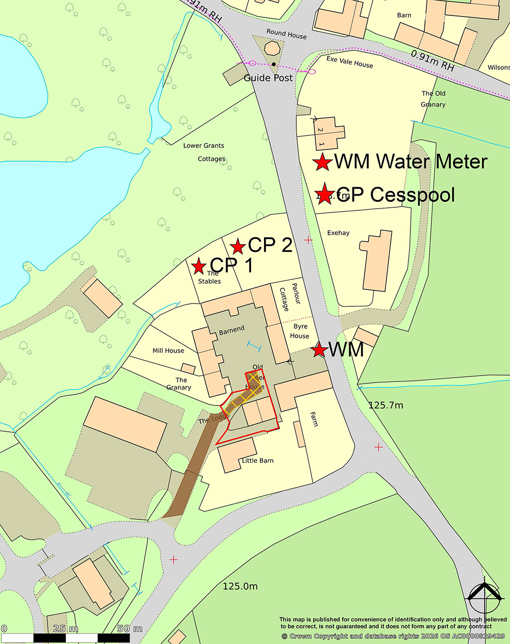 Lot: 49 - THREE-BEDROOM SEMI-DETACHED HOUSE SITUATED WITHIN HIGHER GRANTS FARM - Location Plan