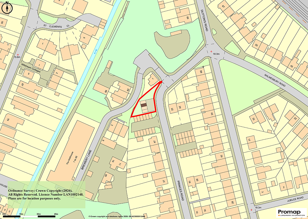 Lot: 9 - THREE LOCK-UP GARAGES IN ATTRACTIVE MARKET TOWN - Location Plan