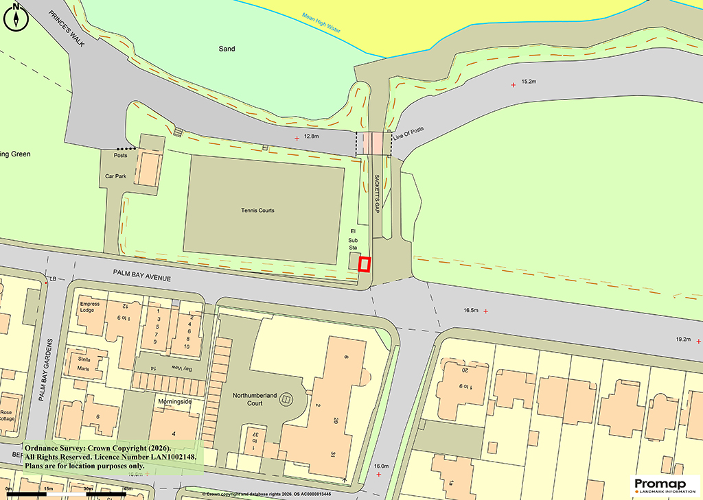 Lot: 125 - PLOT WITH POTENTIAL CLOSE TO BEACH AND SEAFRONT - Location plan