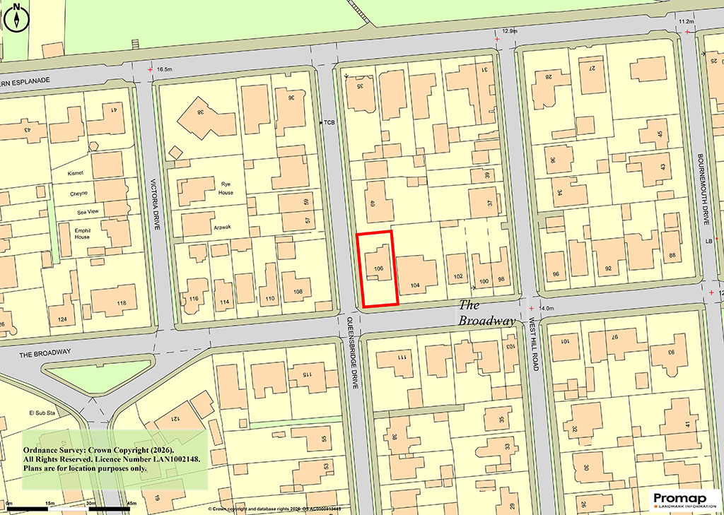 Lot: 21 - PLANNING FOR DETACHED HOUSE CLOSE TO SEAFRONT - Location plan