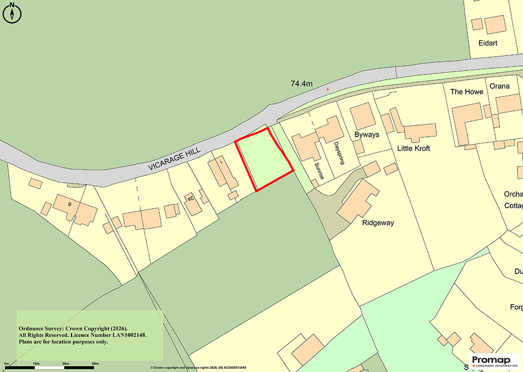 Lot: 103 - FREEHOLD SITE WITH FUTURE POTENTIAL - Location Plan