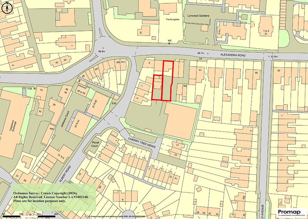 Lot: 65 - TWO STOREY COMMERCIAL UNIT WITH POTENTIAL, DETACHED BLOCK OF FOUR GARAGES AND CAR PARK -