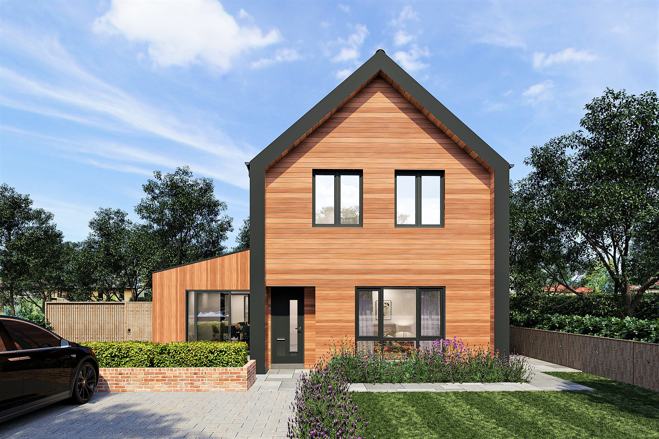 Lot: 17 - BUILDING PLOT IN SOUGHT AFTER EAST SUSSEX VILLAGE - CGI-Front elevation