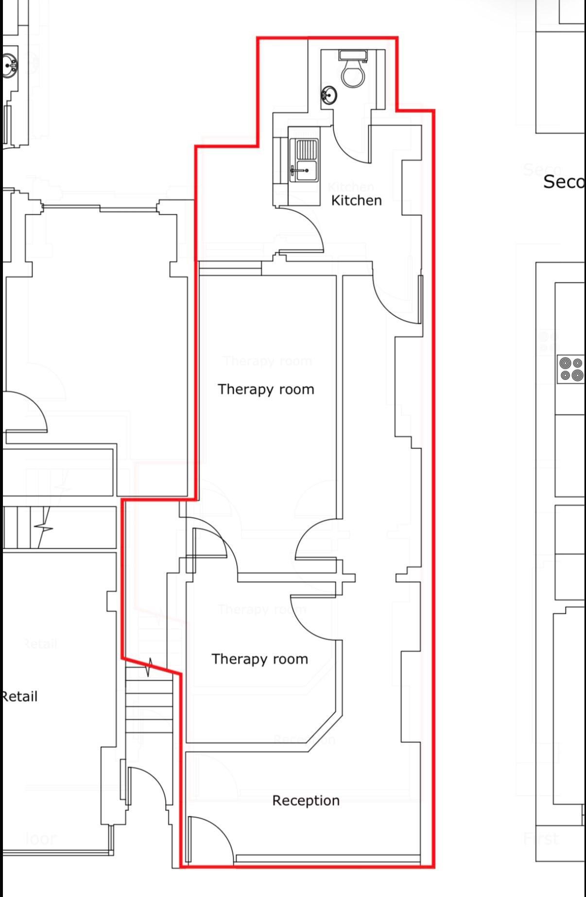 Lot: 55 - FREEHOLD TOWN CENTRE COMMERCIAL INVESTMENT - Floor Plan