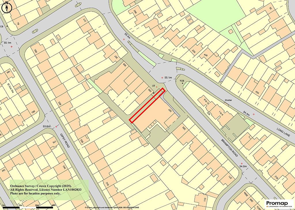 Lot: 150 - FREEHOLD PARCEL OF LAND INCLUDING PART OF THE ADJOINING ROADWAY - Location Plan