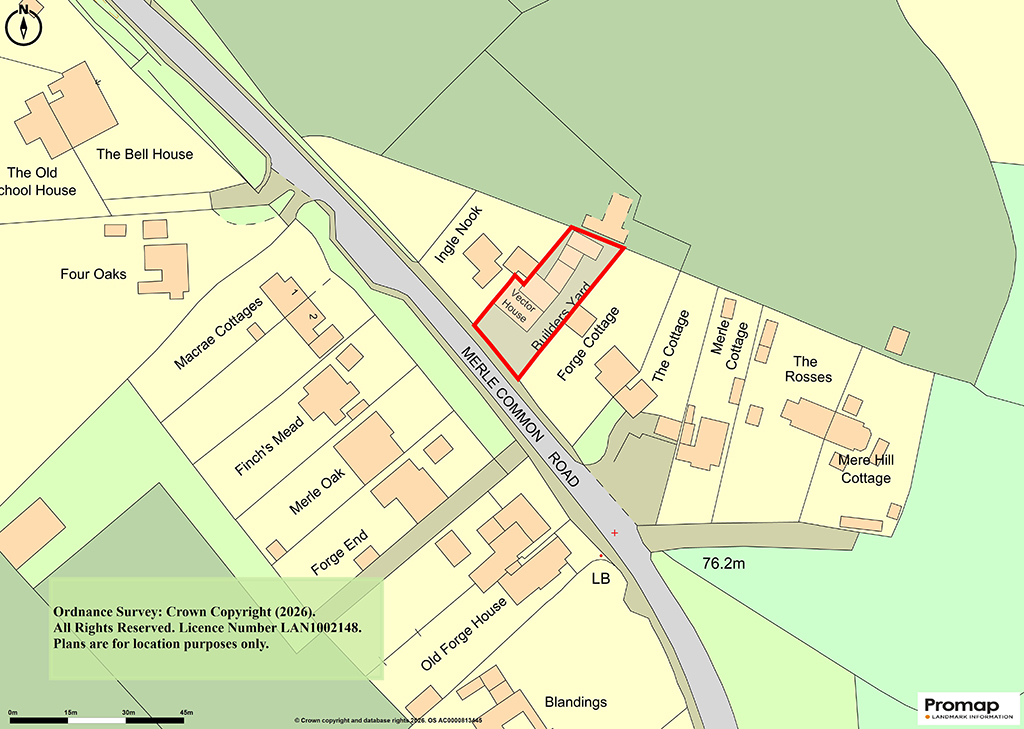 Lot: 11 - DETACHED PROPERTY ARRANGED AS OFFICES AND GARAGES WITH POTENTIAL - Location Plan