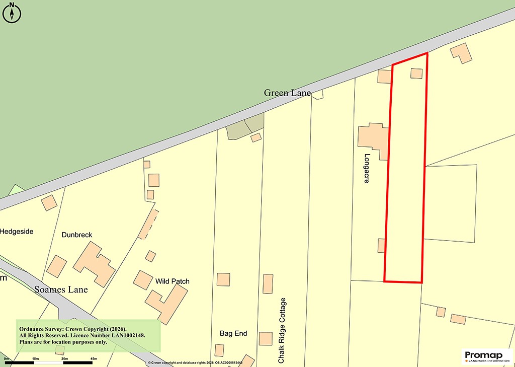 Lot: 47 - APPROXIMATELY HALF AN ACRE OF LAND WITH VACANT POSSESSION - Location Plan