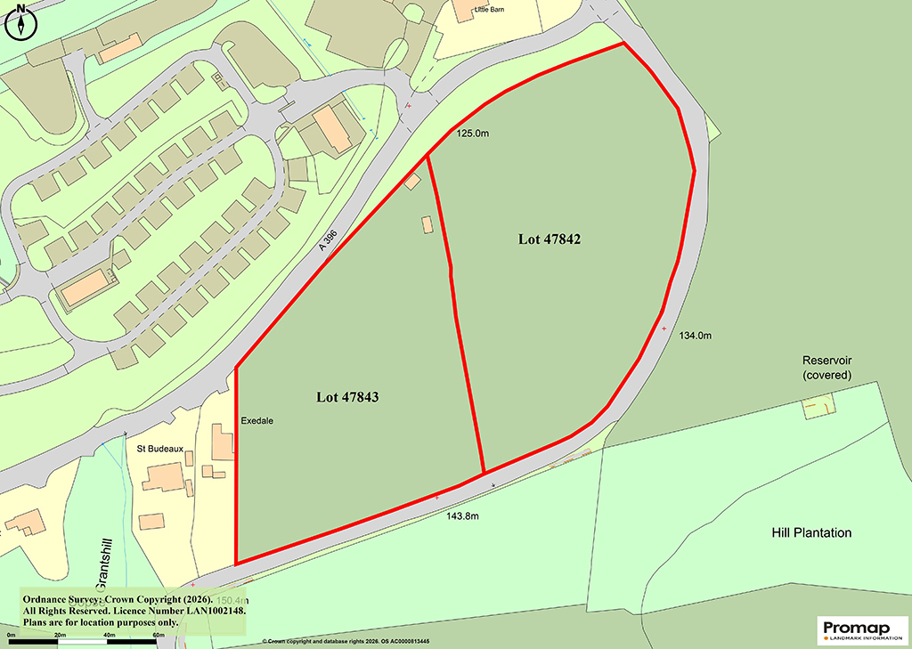 Lot: 41 - TWO AND A HALF ACRES WITH STABLES AND OUTBUILDING - Location Plan