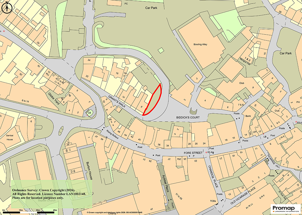 Lot: 29 - NINE FREEHOLD TOWN CENTRE CAR PARKING SPACES - Location Plan