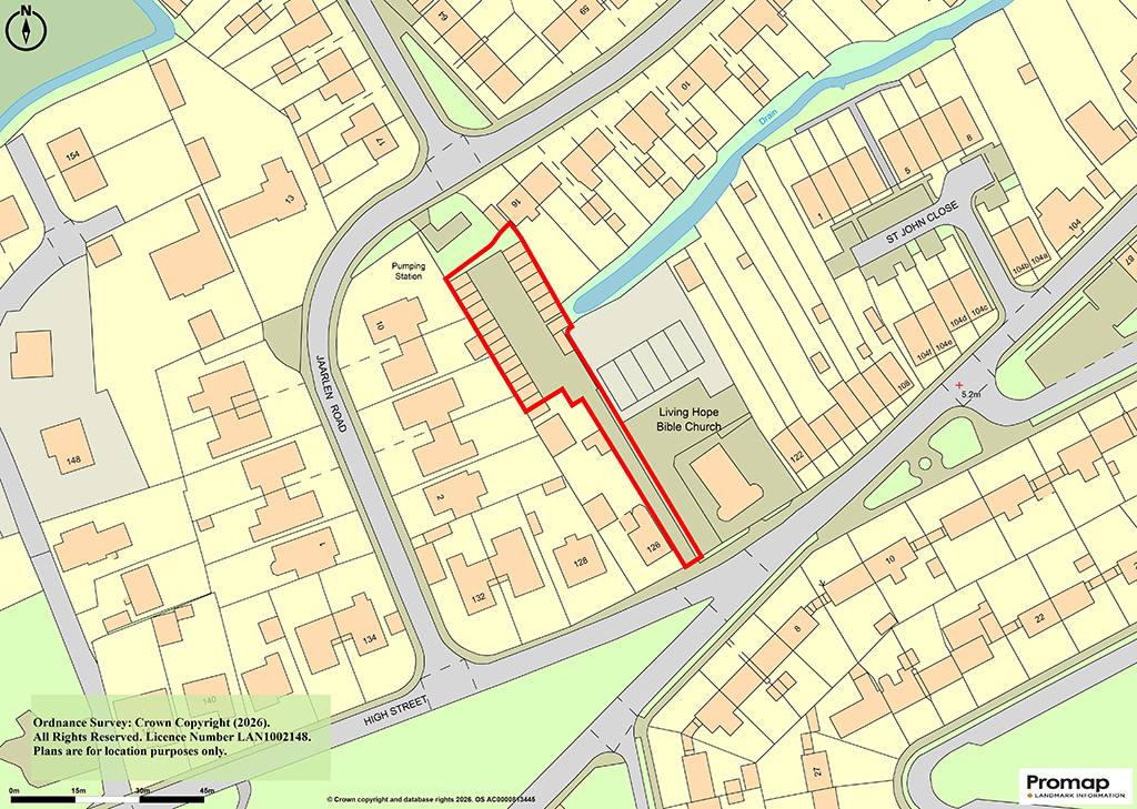 Lot: 14 - FREEHOLD INVESTMENT OF 23 LOCK-UP GARAGES WITH FORECOURT - Location Plan