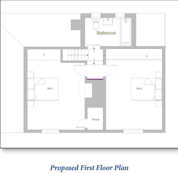 Vacant Residential - MidhurstVacant Residential - Midhurst - West Sussex - Proposed First Floor